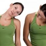 rotating neck for muscles to relax and tone up double chin